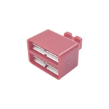 Clip de Puente, Para Uso con Regletas S66 de Siemon, de 1 par, Color Rojo
