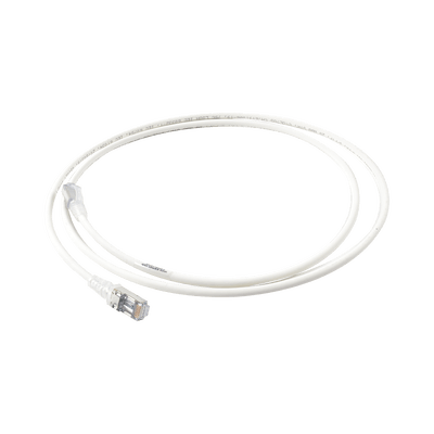 Patch Cord "Skinny" Cat6A Blindado S/FTP, 5ft, Diámetro Reducido 28 AWG, Color Blanco