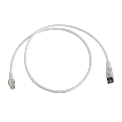 Patch Cord TERA Cat6A 1/10G Ethernet, de 4 pares y conector modular, LS0H, Color Marfil, 1m