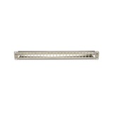 Patch Panel TERA-MAX Blindado de 24 Puertos, Modular, Plano, Compatible con solución TERA o Z-MAX ™, Color Metalico, 1UR