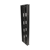 Organizador RouteIT Vertical Doble de 45UR, Fabricado en Acero Laminado en Frío 16AWG, 10in (254 mm) de Ancho