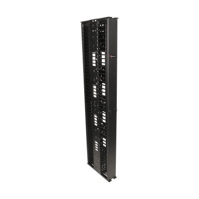 Organizador RouteIT Vertical Doble de 45UR, Fabricado en Acero Laminado en Frío 16AWG, 10in (254 mm) de Ancho