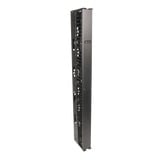 Organizador RouteIT Vertical Sencillo de 45UR, Fabricado en Acero Laminado en Frío 16AWG, 6in (152mm) de Ancho