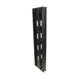 Organizador RouteIT Vertical Doble de 45UR, Fabricado en Acero Laminado en Frío 16AWG, 6in (152mm) de Ancho
