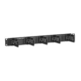 Organizador de cable, para montaje aéreo, con 5 soportes, 1UR
