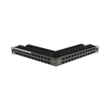 Patch Panel Z-MAX de 48 puertos, Blindado, Precargado con Jacks Categoría 6A, Angulado, 1UR
