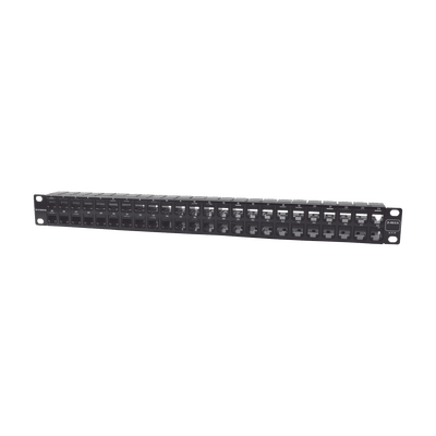 Patch Panel UTP Z-MAX de 48 puertos, Precargado con Jacks Categoría 6, Plano, 1UR