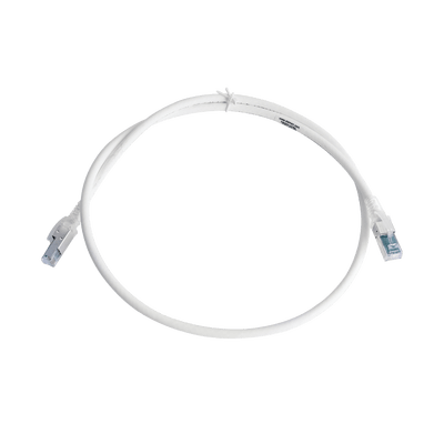 Patch Cord Z-MAX Cat6A S/FTP, CM/LS0H, 3ft, Color Blanco