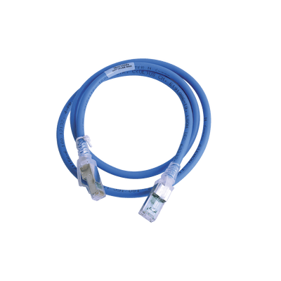 Patch Cord Z-MAX Cat6A S/FTP, CM/LS0H, 3ft, Color Azul