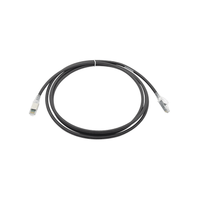 Patch Cord Z-MAX Cat6A S/FTP, CM/LS0H, 7ft, Color Negro