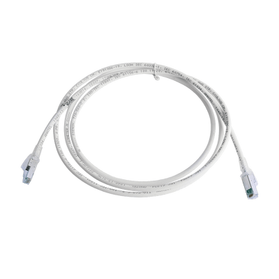 Patch Cord Z-MAX Cat6A S/FTP, CM/LS0H, 7ft, Color Blanco