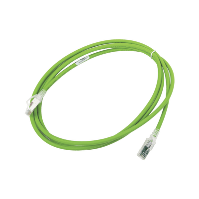 Patch Cord Z-MAX Cat6A S/FTP, CM/LS0H, 7ft, Color Verde, Versión Bulk (Sin Empaque Individual)