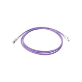 Patch Cord Z-MAX Cat6A S/FTP, CM/LS0H, 7ft, Color Violeta, Versión Bulk