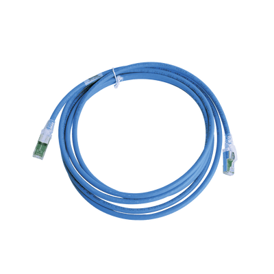 Patch Cord Z-MAX Cat6A S/FTP, CM/LS0H, 50ft, Color Azul