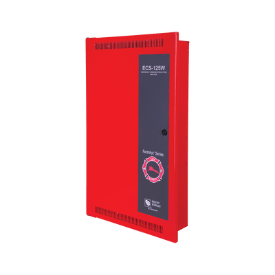 Amplificador Inteligente de 125 Watts para Sistema de Evacuación por Voz, con Fuente de Alimentación y Respaldo de Batería