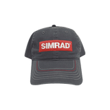 Gorra color gris con logo simrad