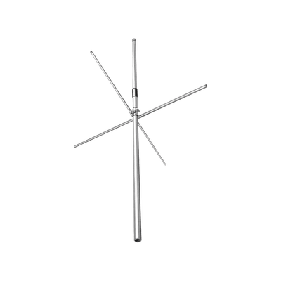 Antena Omni en Banda Aérea con Plano de Tierra, 118-138 MHz, 2.5 dBd, Ajustable el Ancho de Banda desde 1.6-2.1 %, 250 Watt, N Macho.