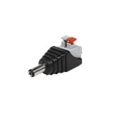 Adaptador tipo Jack de 3.5 mm Macho Polarizado de 12 Vcc con Terminales de Presión.