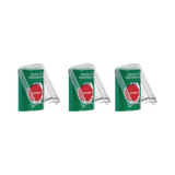 Paquete de 3 Botones con 3 Diferentes Métodos de Activación y 3 Mensajes Diferentes, Color Verde