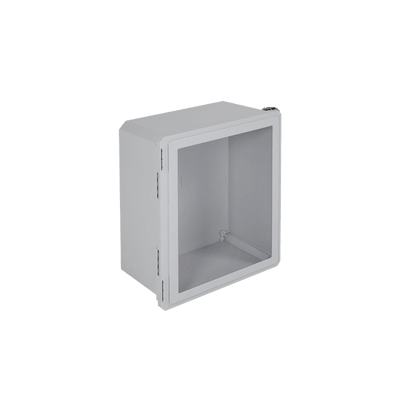 Gabinete de Fibra de Vidrio, IP66 para Uso en Interior o Exterior y Puerta Transparente Removible