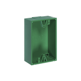 Caja trasera de montaje color verde para estaciones de parada STOPPER
