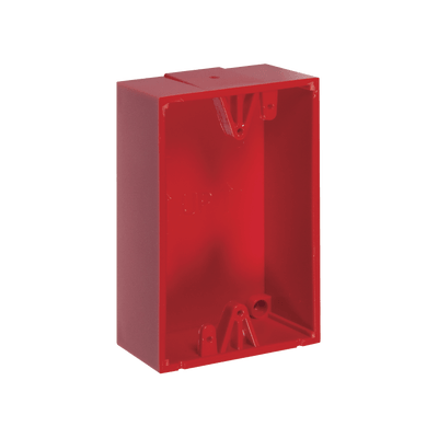 Caja trasera de montaje color rojo para estaciones de parada STOPPER