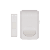 Timbre Inalámbrico Para Puerta Con 10 Tonos, Hasta 150m Linea de Vista, Con Receptor Inalámbrico Incluido, 110Vca
