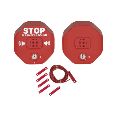 Alarma Multifunción Exit Stopper® Con Bocina Remota, Para Puertas Dobles, Solo Interiores