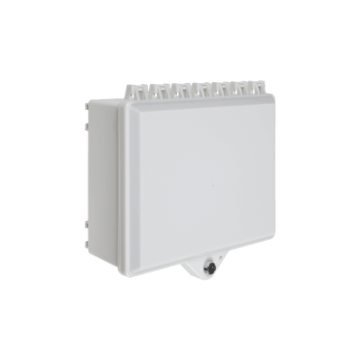 Gabinete de Policarbonato Blanco Súper Resistente, para Uso en Interior o Exterior, Cerradura con Llave