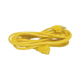 Extensión Eléctrica de Uso Rudo Aterrizada 15 metros / 127 V CA 10 A Máximo / Color Amarillo.
