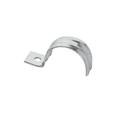 Abrazadera para tubo tipo uña 1 1/4" bolsa con 5 piezas