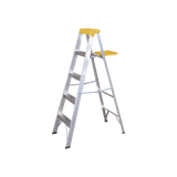 Escalera de Aluminio Tipo Tijera, 5 Peldaños de 1.83 metros.