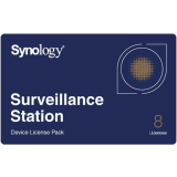 Licencias de Dispositivos de Vigilancia Synology | Paquete de 8 Licencias | Compatibilidad con Cámaras IP, Módulos de E/S, Altavoces IP | Gestión Centralizada CMS | Licencias Predeterminadas Incluidas.