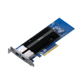 Adaptador de Red Synology E10G30-T2 | Doble Puerto 10 GbE | PCIe 3.0 x8 | Compatible con Synology | Link Aggregation.