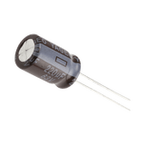 Capacitor Electrolítico de Aluminio, Radial de 220 µFd, 63 Vcc, 105 °C, 10 x 15 mm.