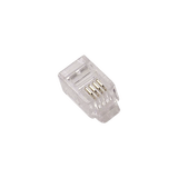 Conector Plug Modular para cable telefónico RJ11 6p4c