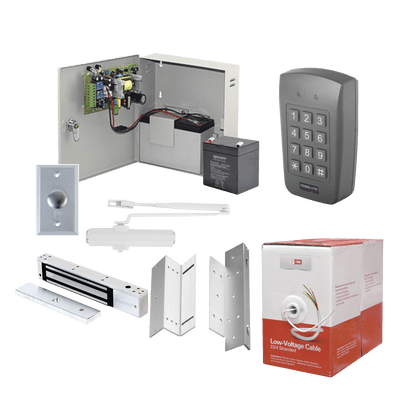 Sistema Completo de Control de Acceso con Teclado. <b>Incluye bobina de cable Gratis</b>