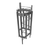Herraje para 6 antenas sectoriales compatible con tramo STZ45G.