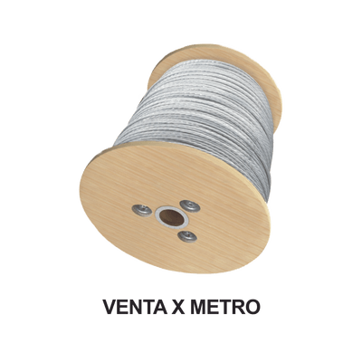 Cable de Retenida de 1/8" de Acero Galvanizado 7 Hilos (Venta por Metro).