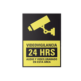Letrero de Videovigilancia en Poliestireno 20x30 cm – Seguridad y Advertencia