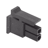 Receptáculo de dos posiciones en Conector Rectangular de Carcasa Negra de 0.118 "(3.00 mm) Molex.