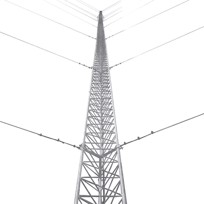 Kit de Torre Arriostrada de Piso de 12 m Altura con Tramo STZ35G Galvanizada por Inmersión en Caliente (No incluye retenida).