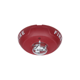 Sirena con Lámpara Estroboscópica, Montaje en Techo, Nivel de Candelas Seleccionable, Color Rojo, Nuevo Diseño Moderno y Elegante y Menor Consumo de Corriente