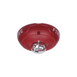Bocina con Lámpara Estroboscópica, Montaje en Techo, Color Rojo, Nuevo Diseño Moderno y Elegante y Menor Consumo de Corriente