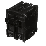 Interruptor automático enchufable tipo QP 2 polos, 15 amp