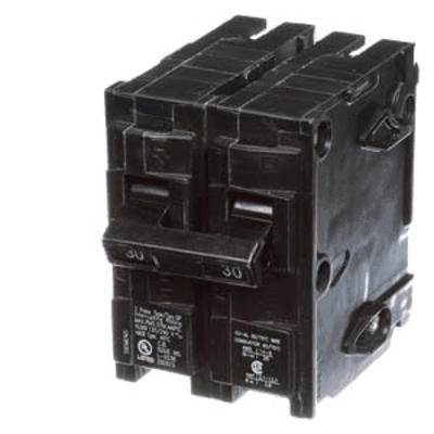 Interruptor automático enchufable tipo QP 2 polos, 30 amp
