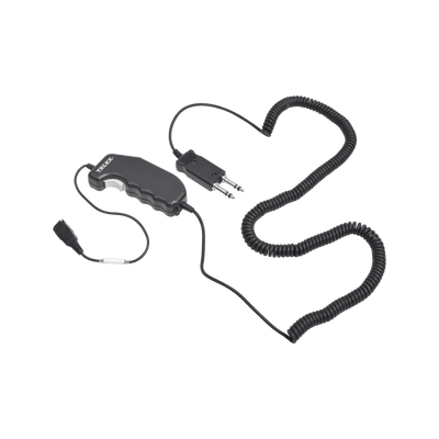 Cable adaptador con PTT y desconexión rápida para diadema de despacho Telex