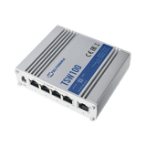 Switch Industrial No-Administrable 5 puertos Gigabit, PoE en 4 puertos 802.3af/at (120W)