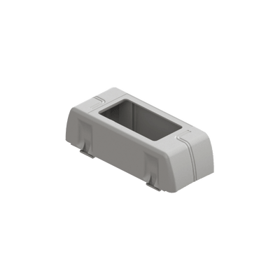 Porta equipamiento linea X rectangular para canaleta DX10000.00