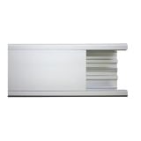 Canaleta de aluminio, 99 x 72 mm, tramo de 3m. (8101-80300)